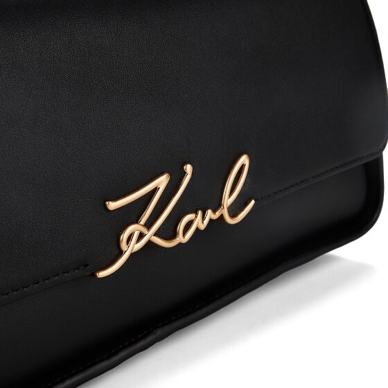 Karl Lagerfeld Signature Borsa a spalla Vera Pelle 32.5 cm