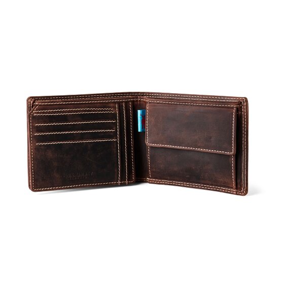 Jack Kinsky Baltimore 101 Portafoglio Protezione RFID Pelle 13 cm