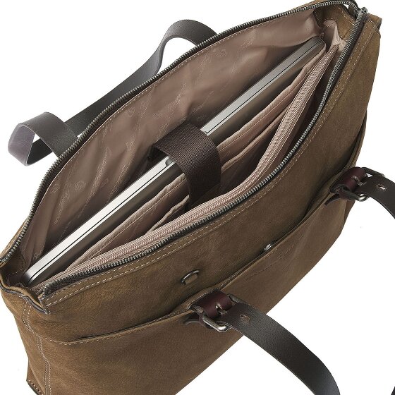Castelijn & Beerens Nubuck Borsa a tracolla Pelle 40 cm Scomparto per laptop Castelijn & Beerens Nubuck Borsa a tracolla Pelle 40 cm Scomparto per laptop
