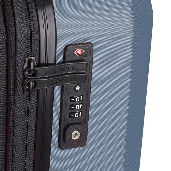 Gabol Montreal 4 ruote Set di valigie 3 pezzi con piega di espansione