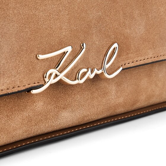 Karl Lagerfeld Signature Borsa a spalla Vera Pelle 32.5 cm