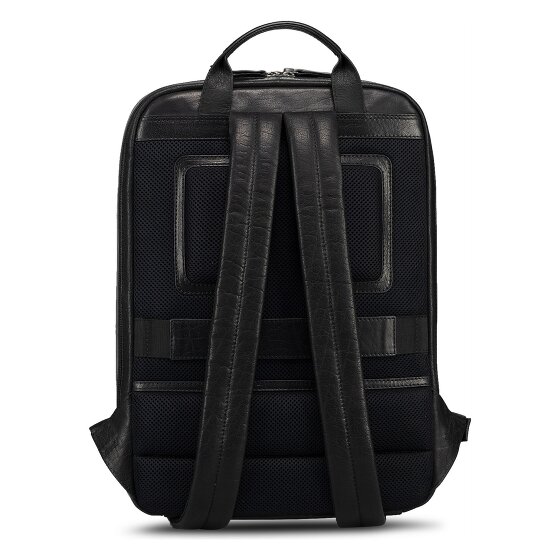 Jost Glasgow Zaino da giorno Protezione RFID Vera Pelle 44 cm Vano porta PC