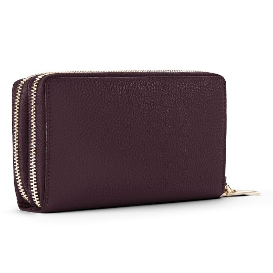 Lazarotti Portafoglio Bologna in pelle XL con doppia chiusura a zip, protezione RFID, 20 cm