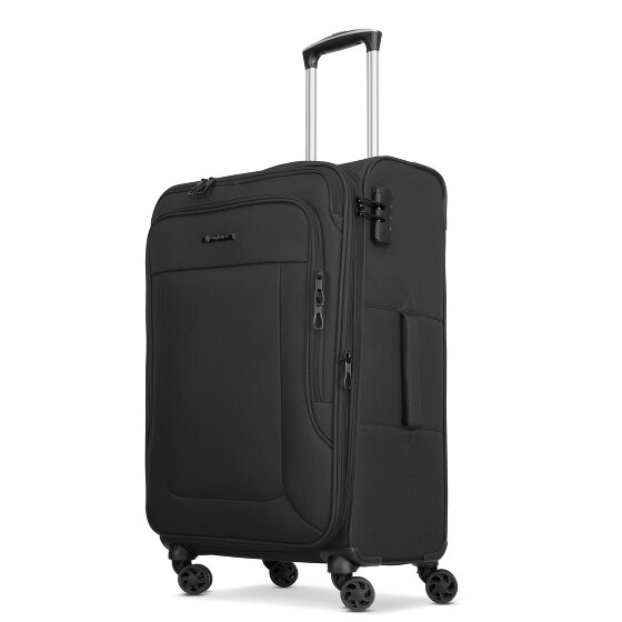 Franky Melbourne 3.0 Set di valigie a 4 ruote, 3 pezzi, con piega elastica