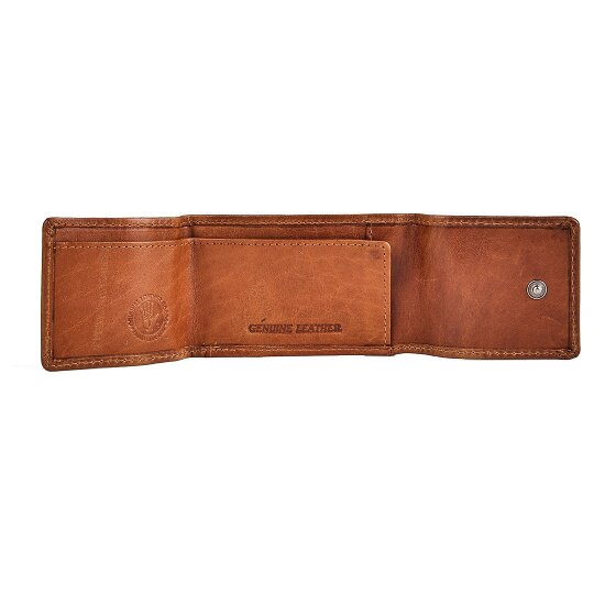 Greenburry Newport Portafoglio Protezione RFID Vera Pelle 8.5 cm