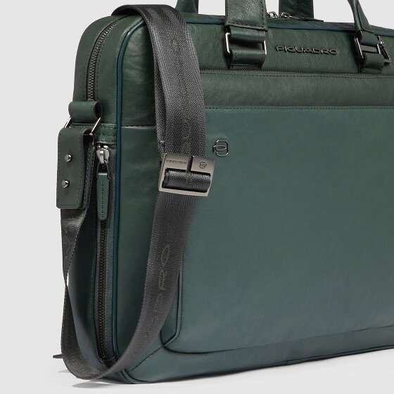 Piquadro Black Square Valigetta Pelle 40 cm Scomparto per laptop