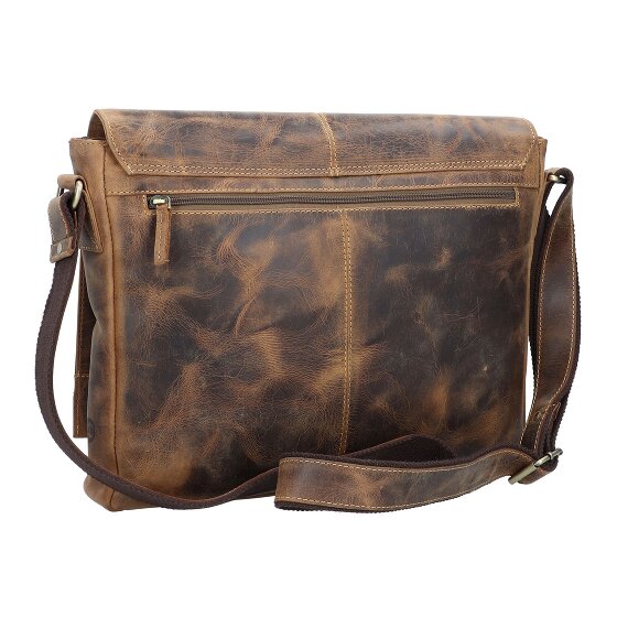 Greenburry Messenger vintage con scomparto per laptop da 39 cm