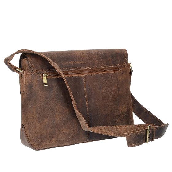Harold's Messenger antico 32 cm in pelle Scomparto per laptop