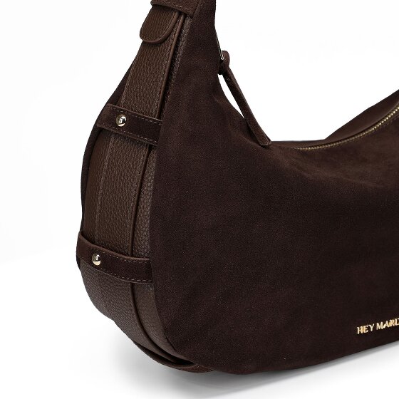 Hey Marly Lifetime Sister Suede Borsa a spalla M Vera Pelle 35 cm