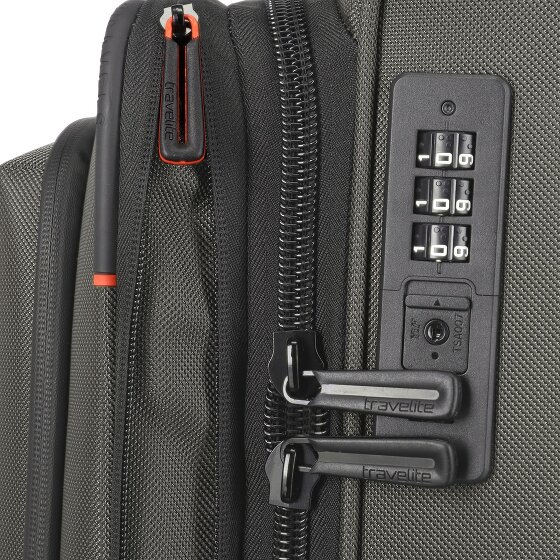 Travelite Crosslite 4 ruote Carrello della cabina S 55 cm Scomparto per laptop