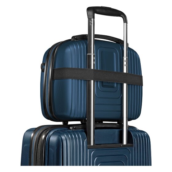 Redolz Set di valigie Essentials 14 a 4 ruote + beauty case 4 pezzi con piega elastica