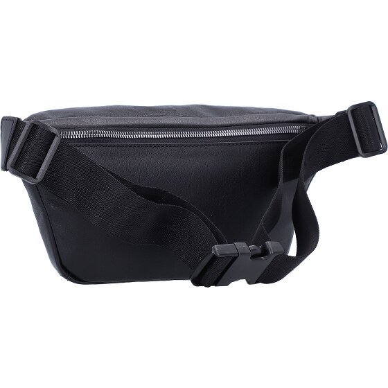 Piquadro Marsupio quadrato nero in pelle 31 cm