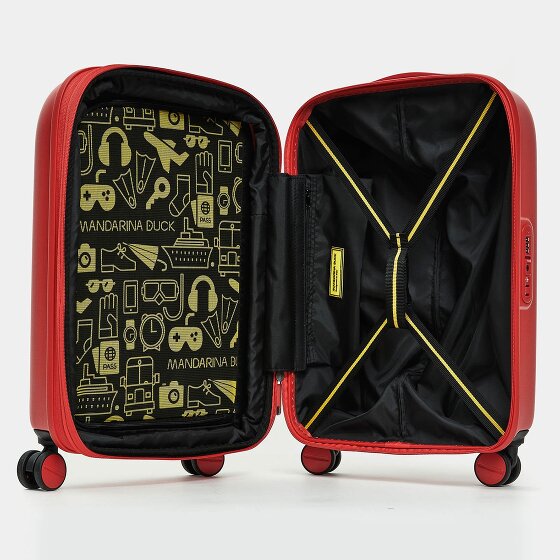 Mandarina Duck Logoduck Carrello cabina a 4 ruote 55 cm