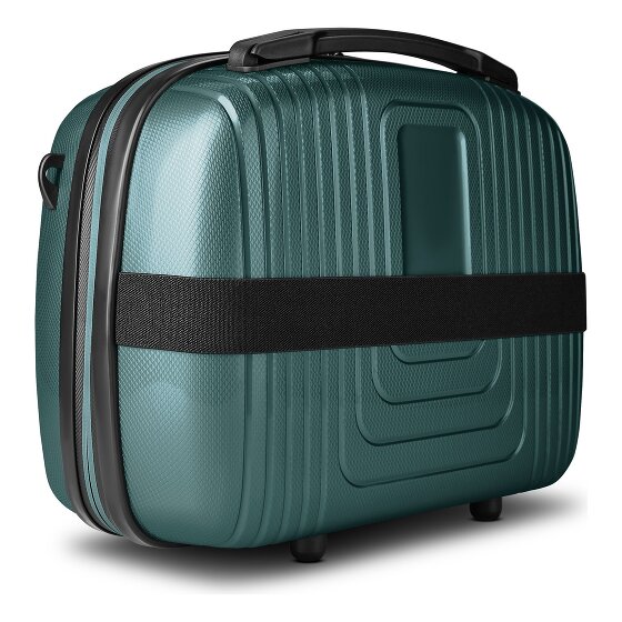 Redolz Set di valigie Essentials 14 2 pezzi trolley da cabina con piega elastica e beauty case