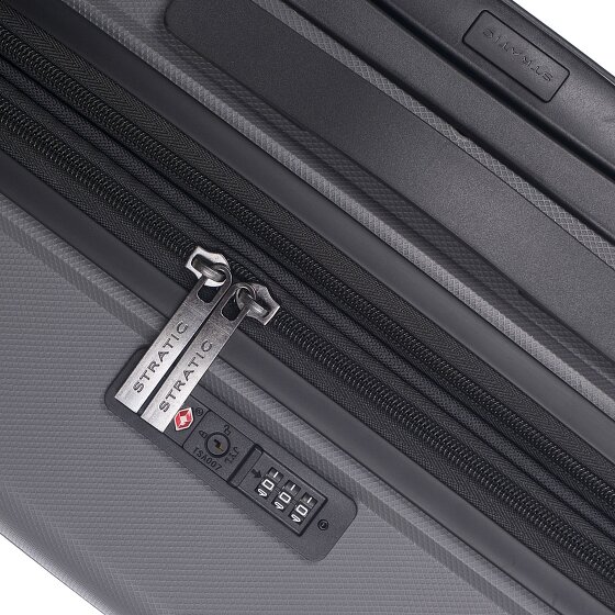 Stratic Bright+ 4 ruote Carrello M 66 cm con piega di espansione
