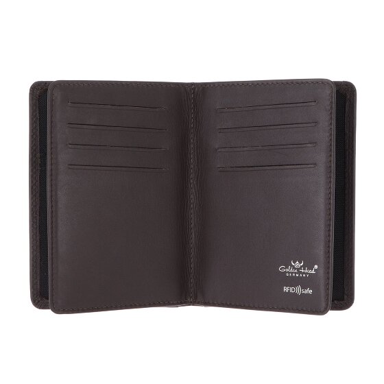 Golden Head Polo Identity Card Case RFID in pelle 9 cm