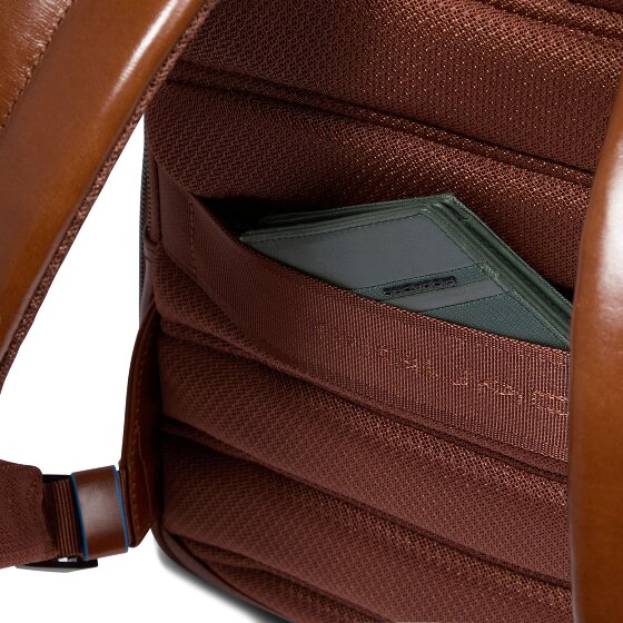 Piquadro Blue Square Zaino da giorno Protezione RFID Pelle 37 cm Scomparto per laptop