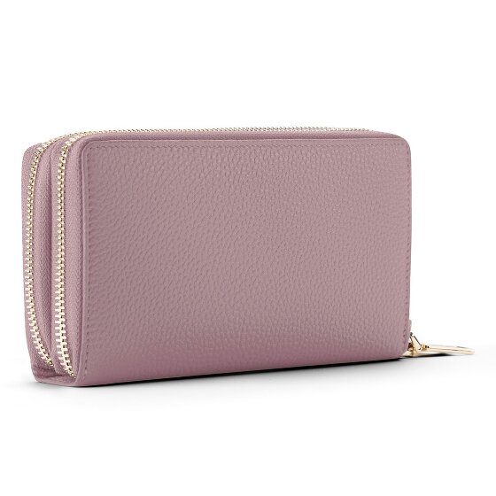 Lazarotti Portafoglio Bologna in pelle XL con doppia chiusura a zip, protezione RFID, 20 cm