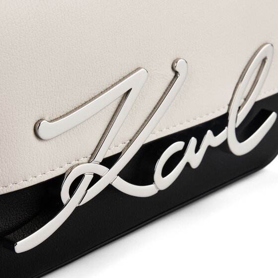 Karl Lagerfeld Signature 2.0 Borsa a spalla Vera Pelle 22 cm