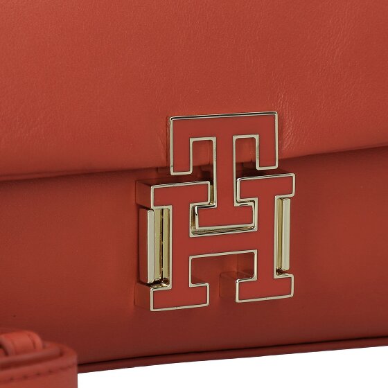 Tommy Hilfiger Pushlock Borsa a tracolla Vera Pelle 22 cm