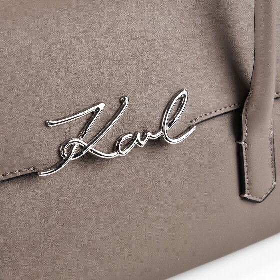 Karl Lagerfeld Signature Borsa a spalla Vera Pelle 37 cm