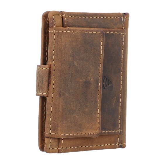 Greenburry Portafoglio vintage RFID in pelle 7 cm