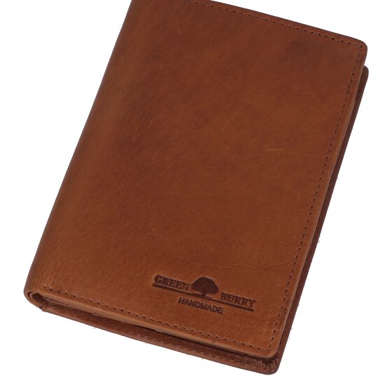 Greenburry Newport Portafoglio Protezione RFID Pelle 9 cm
