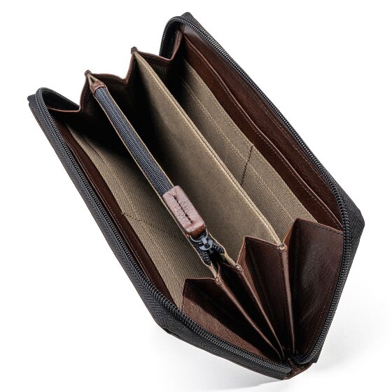 Farmhood Memphis Portafoglio Protezione RFID Pelle 19.5 cm