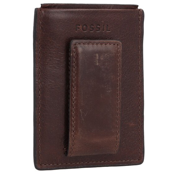 Fossil Derrick Custodia per carte di credito RFID in pelle 7 cm