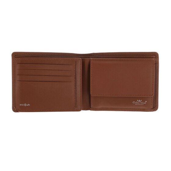 Golden Head Polo Portafoglio Protezione RFID Vera Pelle 12 cm