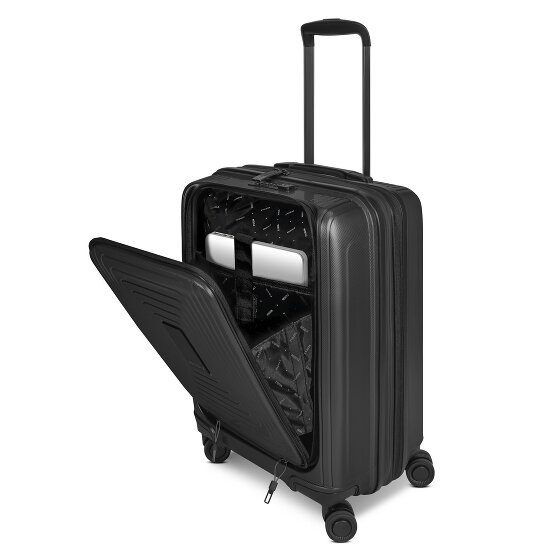Redolz Set di valigie Essentials 14 a 4 ruote 2 pz. scomparto per laptop con piega elastica