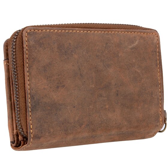 Greenburry Portafoglio vintage in pelle 13,5 cm
