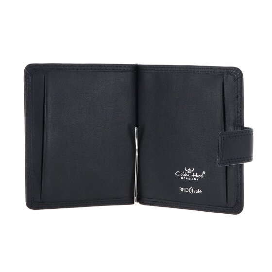 Golden Head Polo Portafoglio Protezione RFID Vera Pelle 10 cm