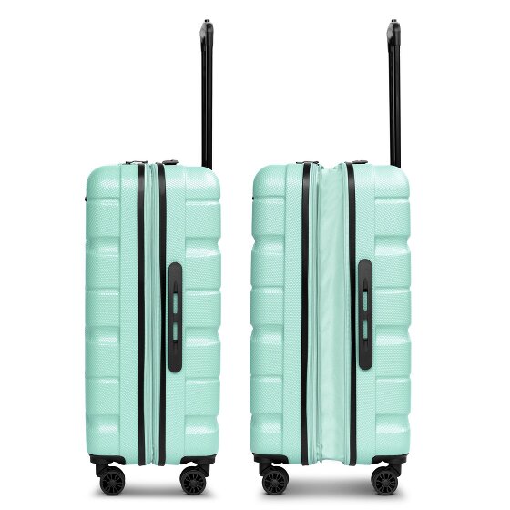 Franky Munich 4.0 Set di valigie a 4 ruote, 3 pezzi con piega elastica