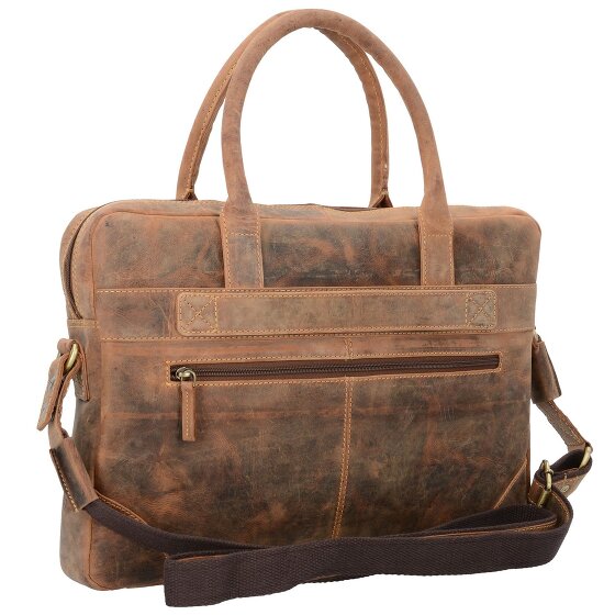 Greenburry Cartella vintage in pelle 41 cm Scomparto per computer portatile