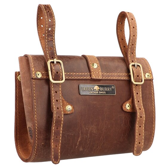 Greenburry Borsa da bicicletta vintage XL in pelle 20 cm