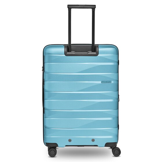 Bergpfeil Set di valigie da viaggio a 4 ruote, 3 pezzi, con ripiegamento elastico