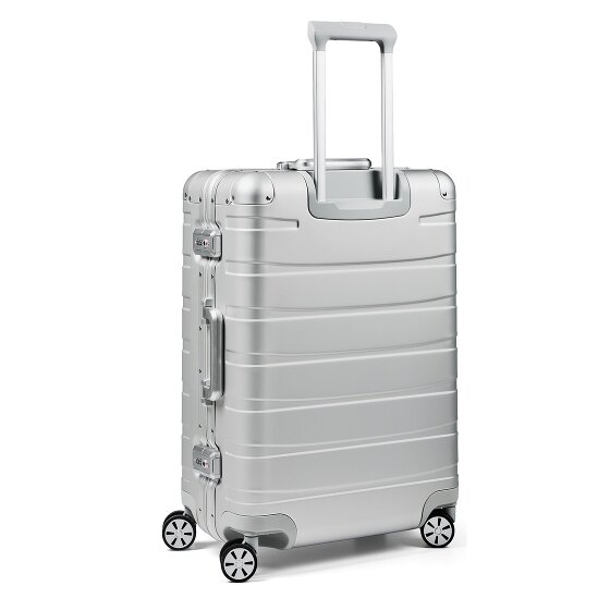 Redolz Set di valigie in alluminio a 4 ruote Pro S+L