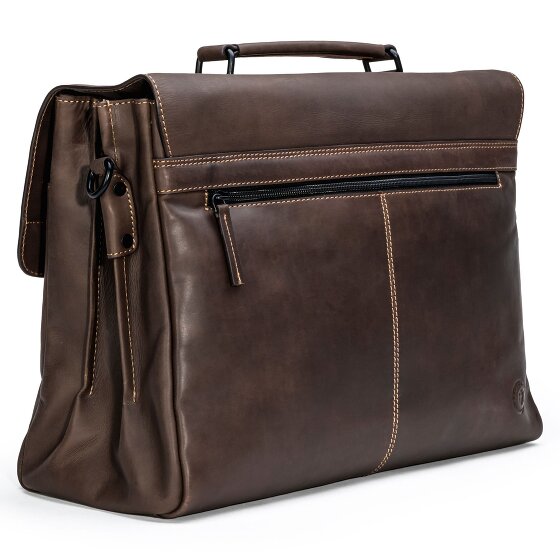 Farmhood Nashville Cartella XXL 3 scomparti in pelle 39 cm