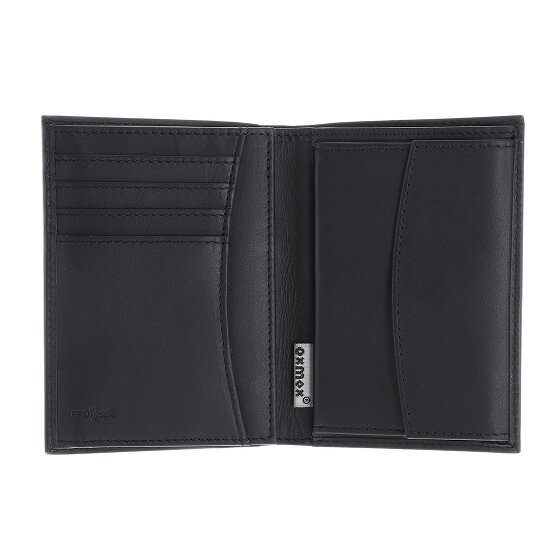 oxmox Leather Portafoglio Protezione RFID Vera Pelle 13 cm