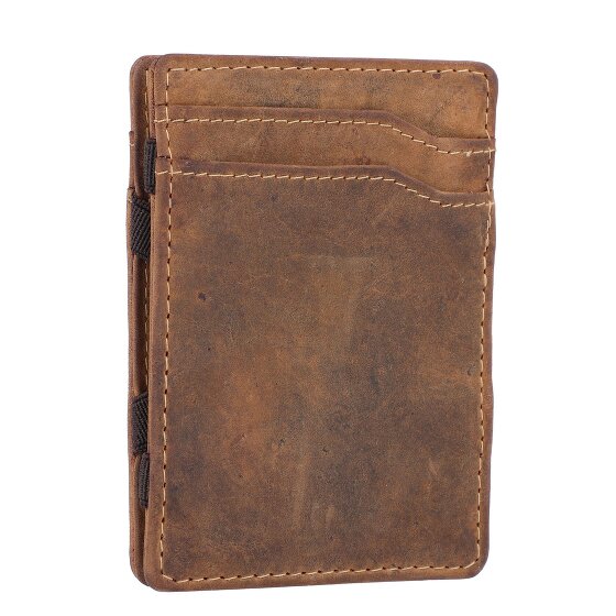 Greenburry Porta carte di credito vintage in pelle 7 cm
