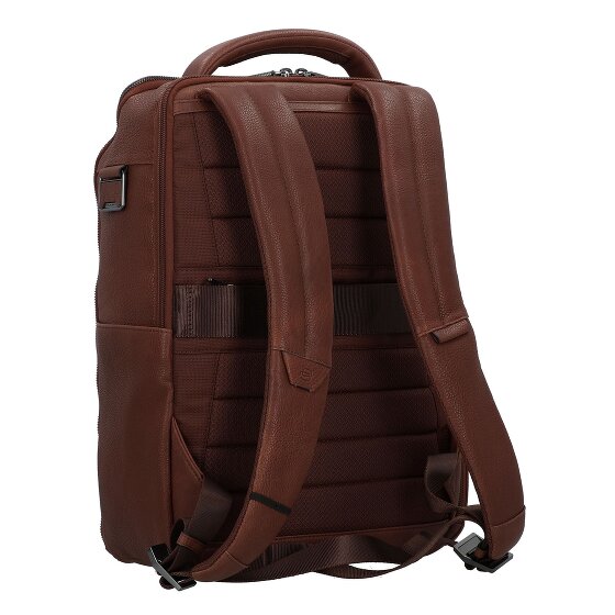 Piquadro Cronus Zaino da lavoro Protezione RFID Vera Pelle 41 cm Vano porta PC