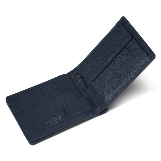 Redolz Portafoglio QF RFID in pelle 12 cm pieghevole con scomparto con zip