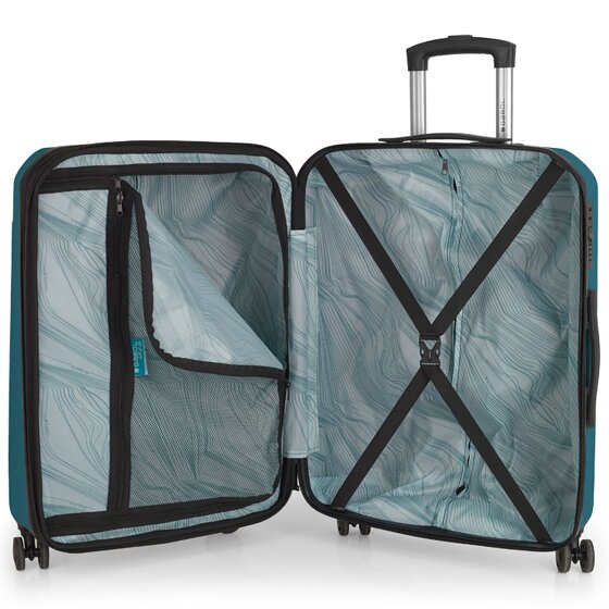 Gabol Mercury 4 ruote Carrello M 66 cm con piega di espansione