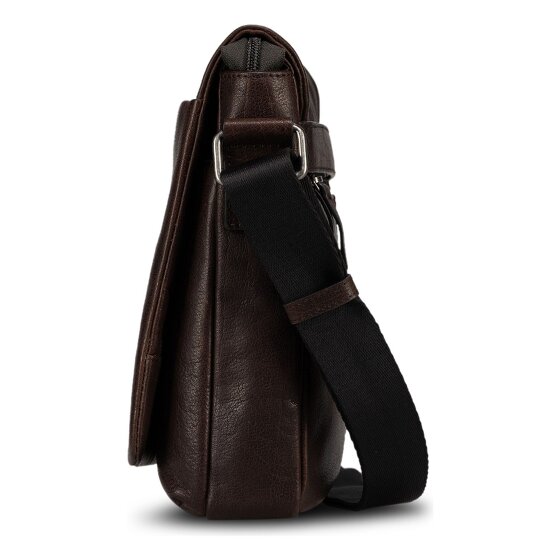 Jost Glasgow Borsa a tracolla S Protezione RFID Vera Pelle 23 cm