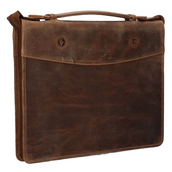 Greenburry Cartella ad anelli vintage in pelle 34 cm