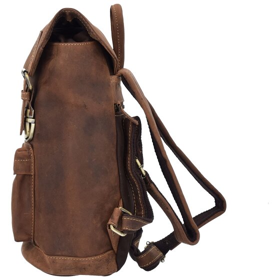 Greenburry Zaino vintage in pelle 42 cm Scomparto per computer portatile