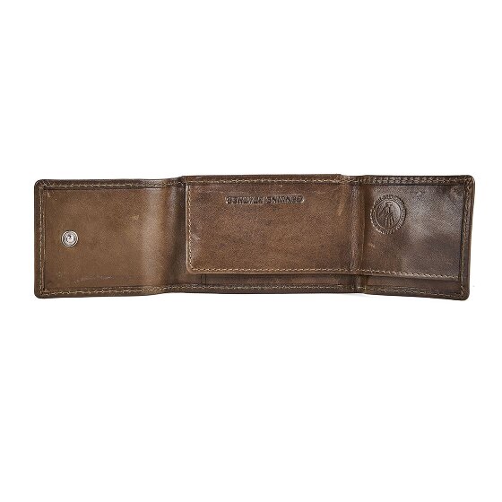 Greenburry Newport Portafoglio Protezione RFID Vera Pelle 8.5 cm
