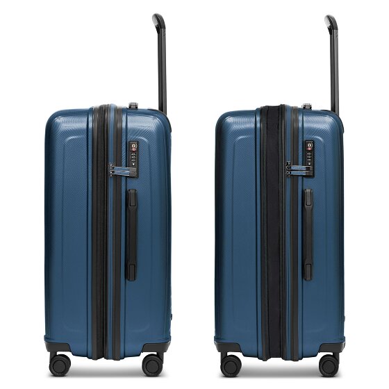 Redolz Essentials 14 4 ruote Set di valigie 3 pezzi con piega di espansione
