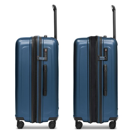 Redolz Essentials 14 4 ruote Set di valigie 3 pezzi con piega di espansione